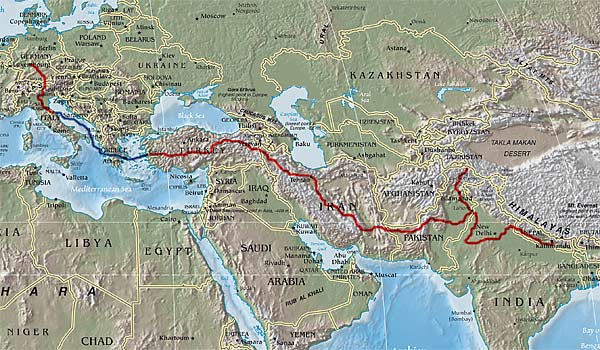 Route Trans Asia